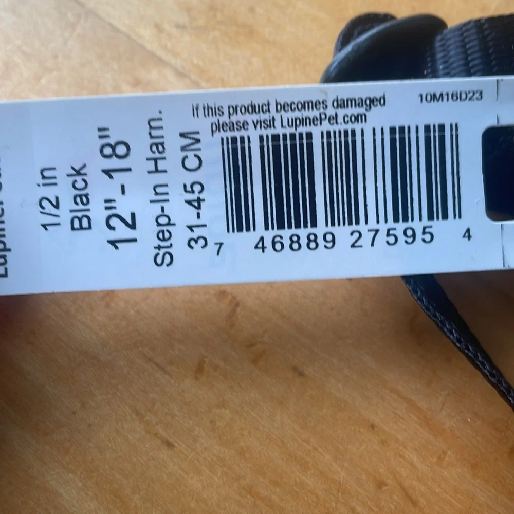 Lupine Step-In Harness 1/2in 12”-18”